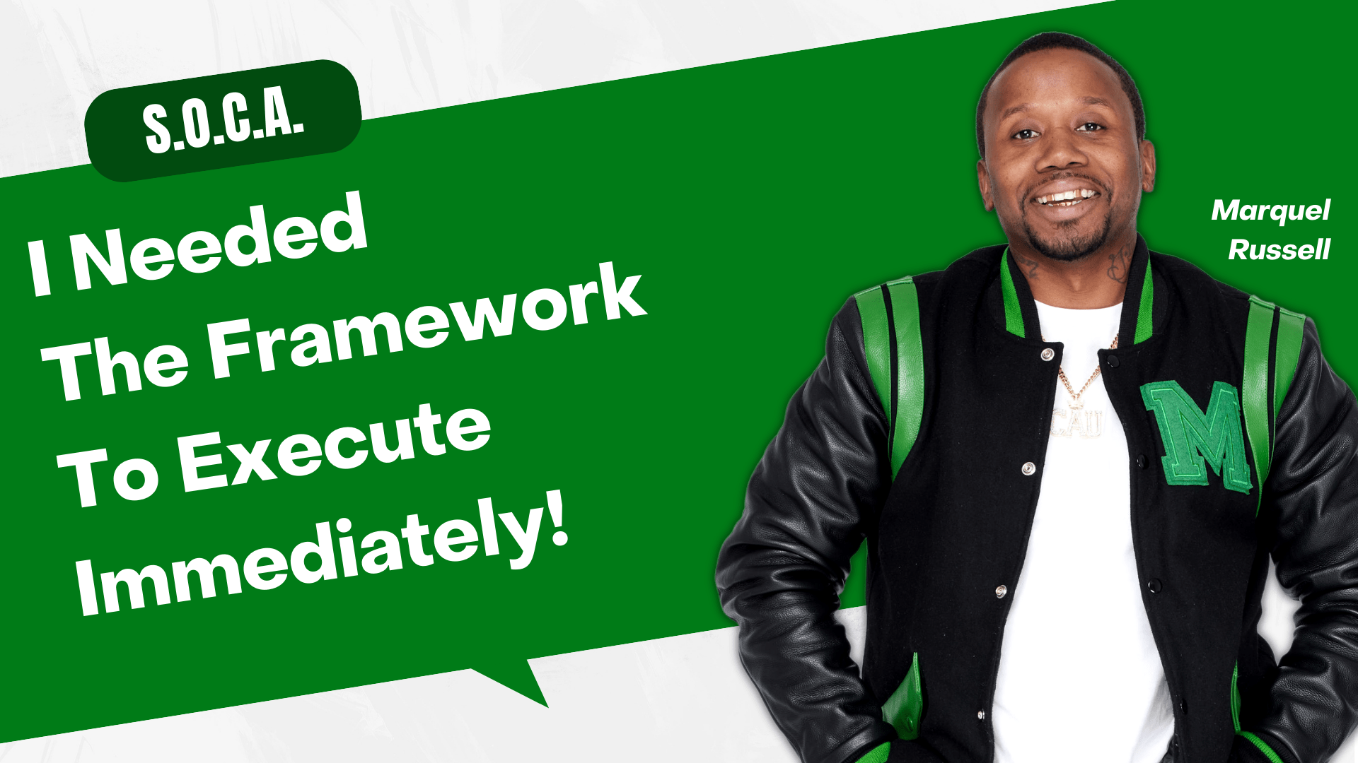 I needed the framework to execute immediatelyclient attraction university